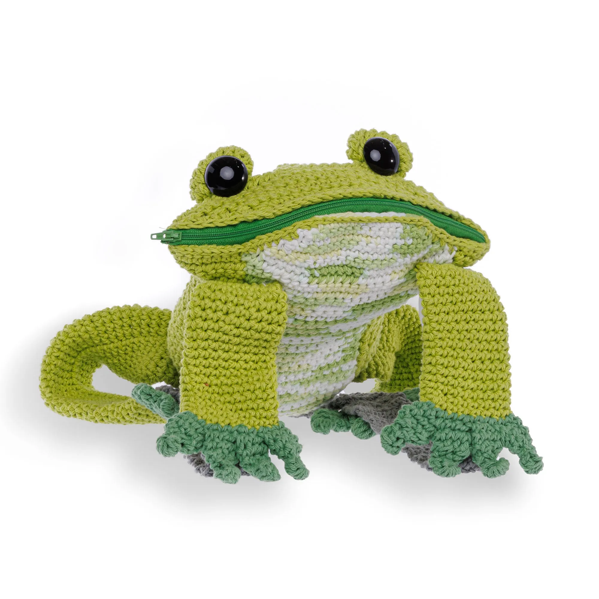 Lily Sugar'n Cream Crochet Frog Backpack