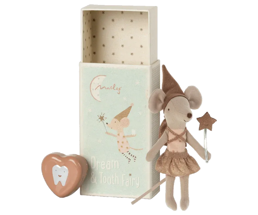 Maileg Tooth Fairy Mouse in Rose Pink