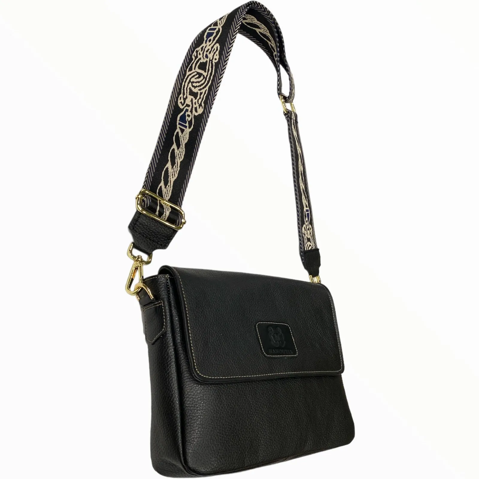 Mandy. Black leather limited edition bag