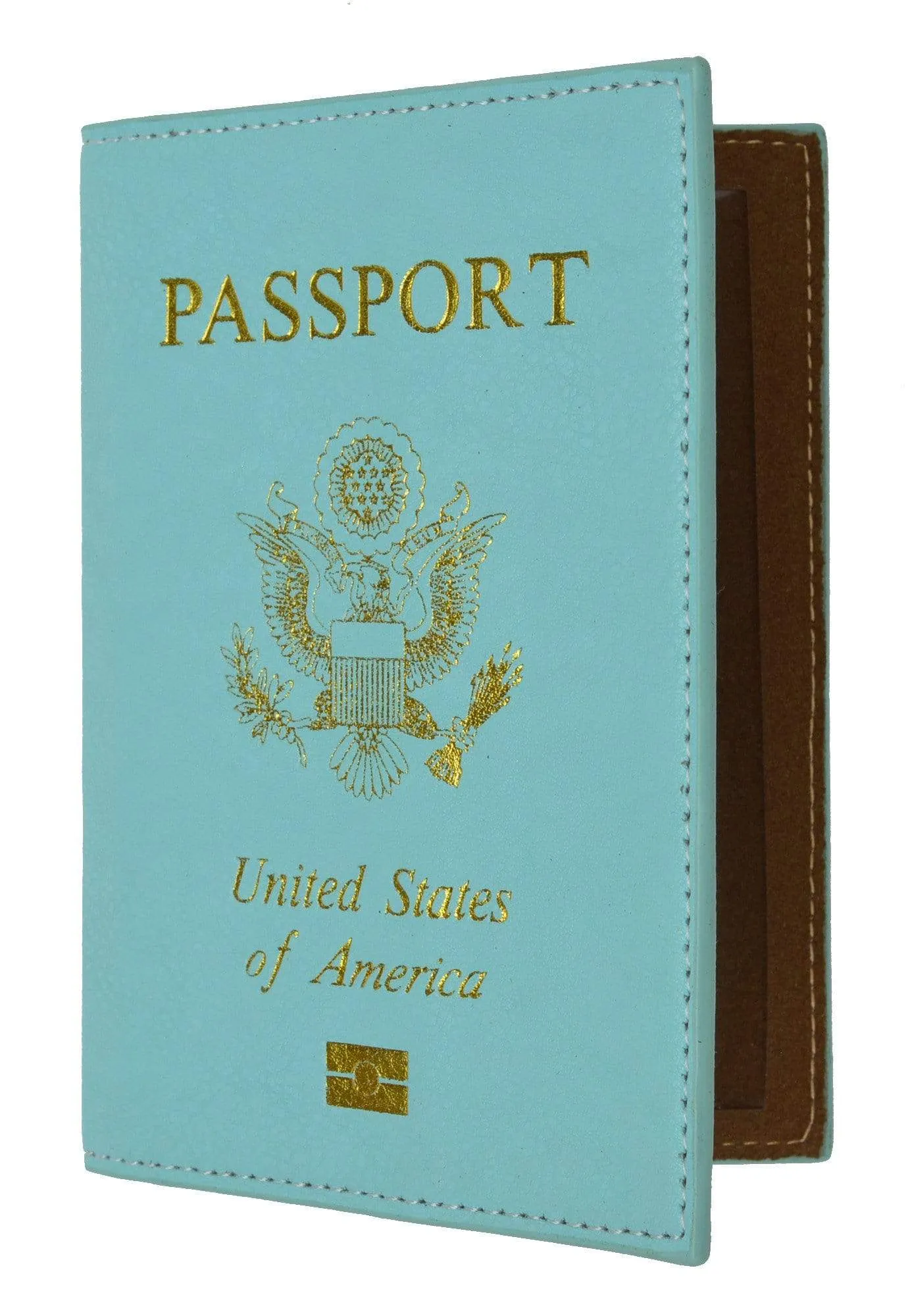 Marshal USA Gold Logo Passport Cover Holder for Travel 151 PU USA (C)