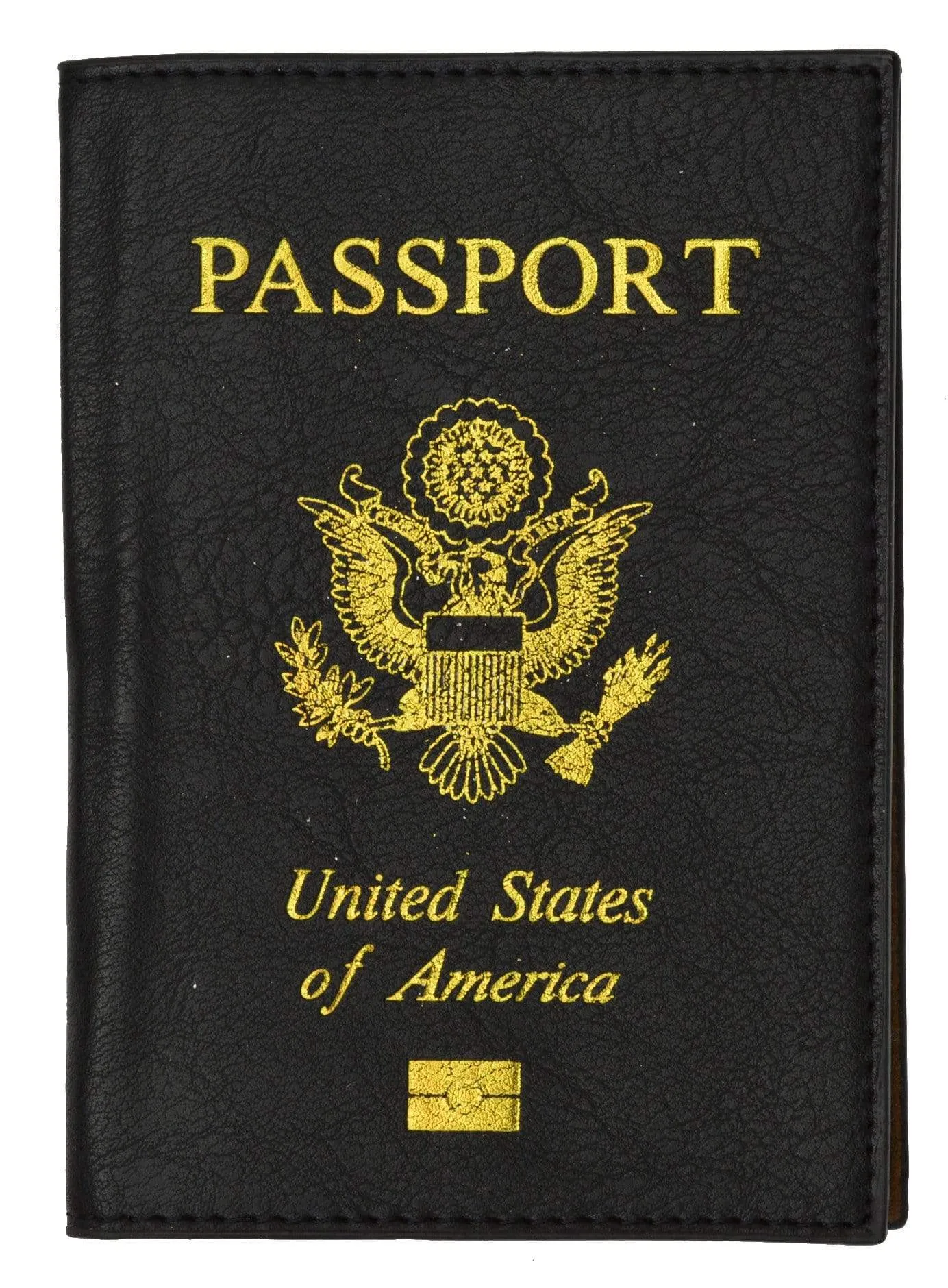 Marshal USA Gold Logo Passport Cover Holder for Travel 151 PU USA (C)