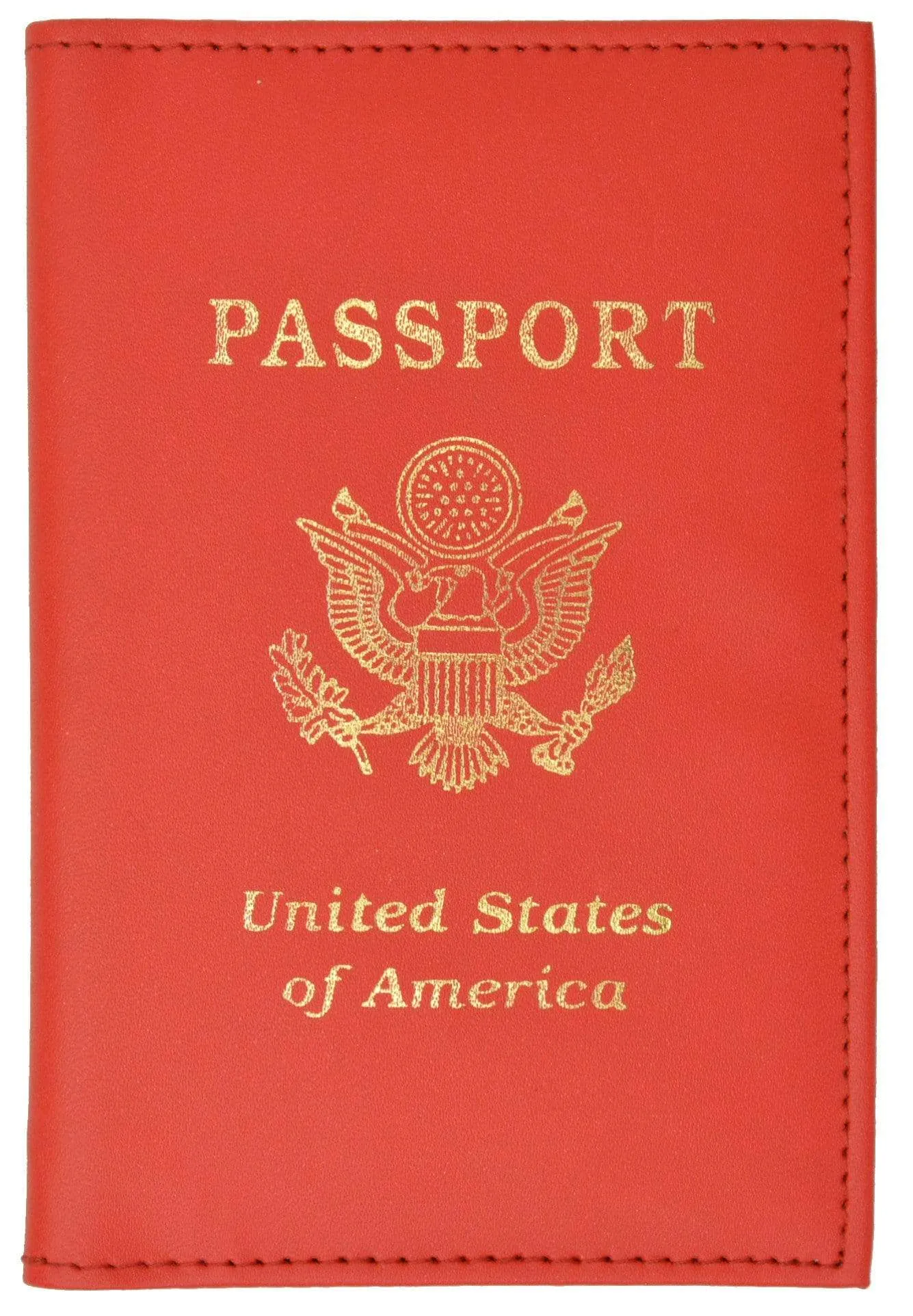 Marshal USA Gold Logo Passport Cover Holder for Travel 151 PU USA (C)