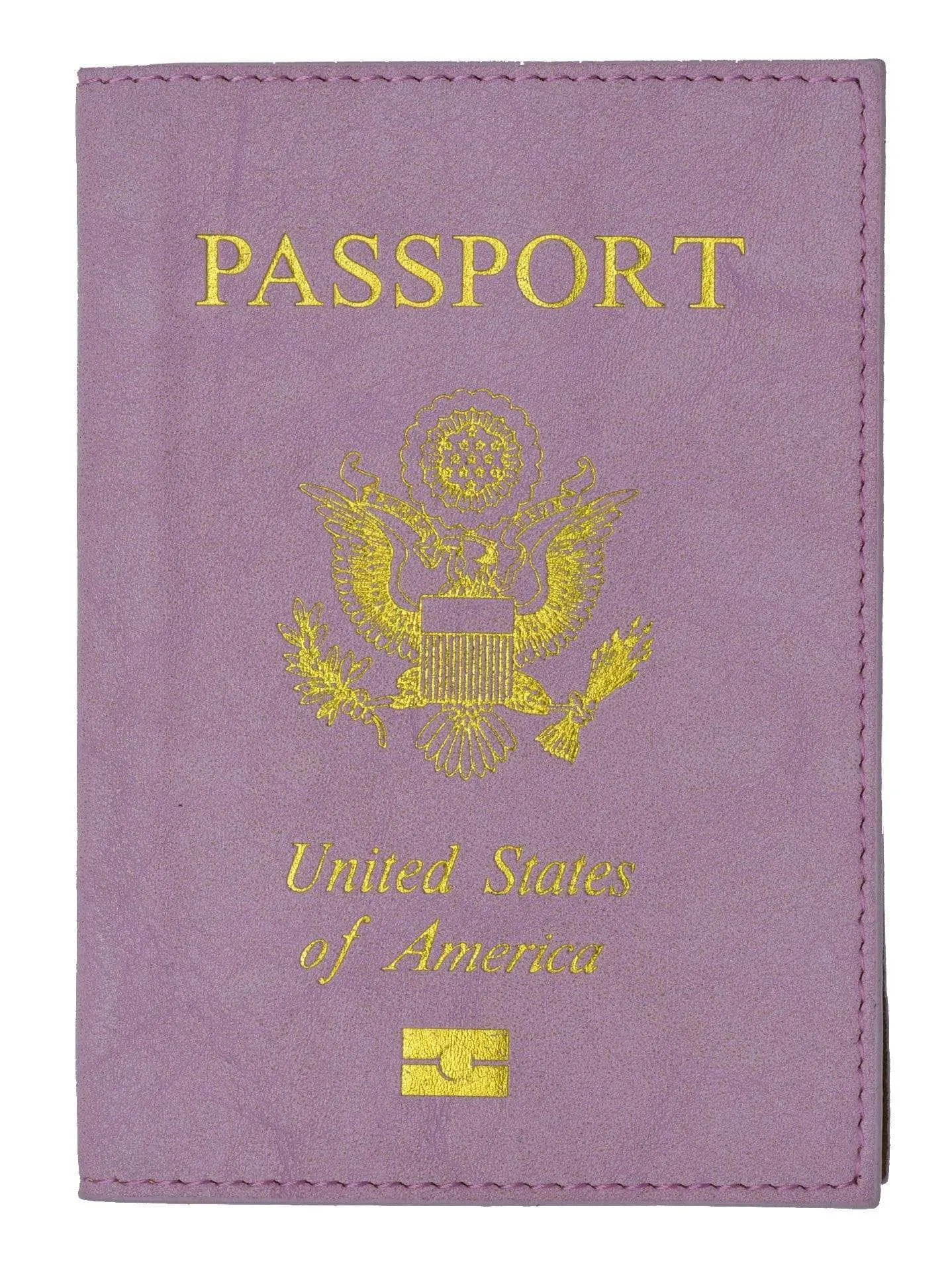 Marshal USA Gold Logo Passport Cover Holder for Travel 151 PU USA (C)