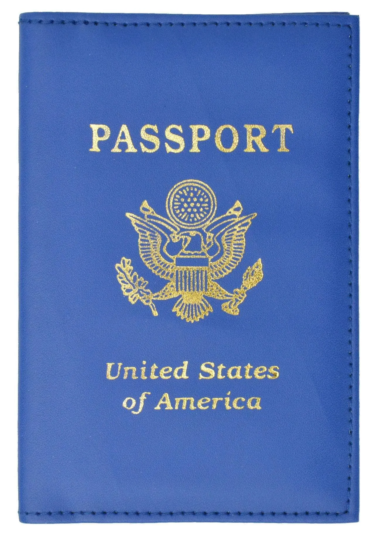 Marshal USA Gold Logo Passport Cover Holder for Travel 151 PU USA (C)