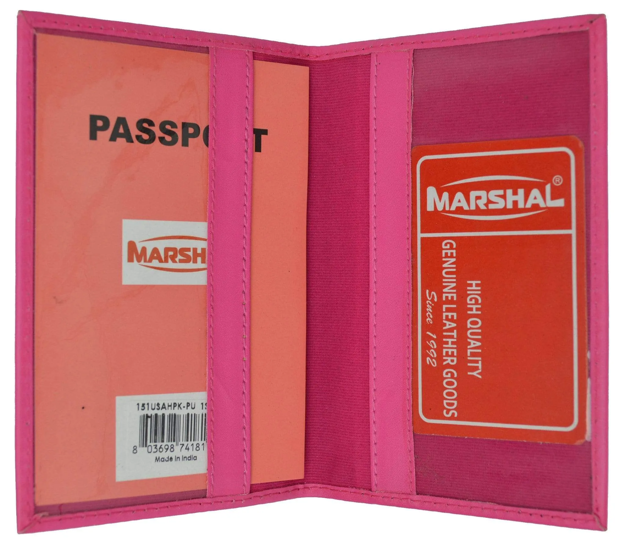 Marshal USA Gold Logo Passport Cover Holder for Travel 151 PU USA (C)