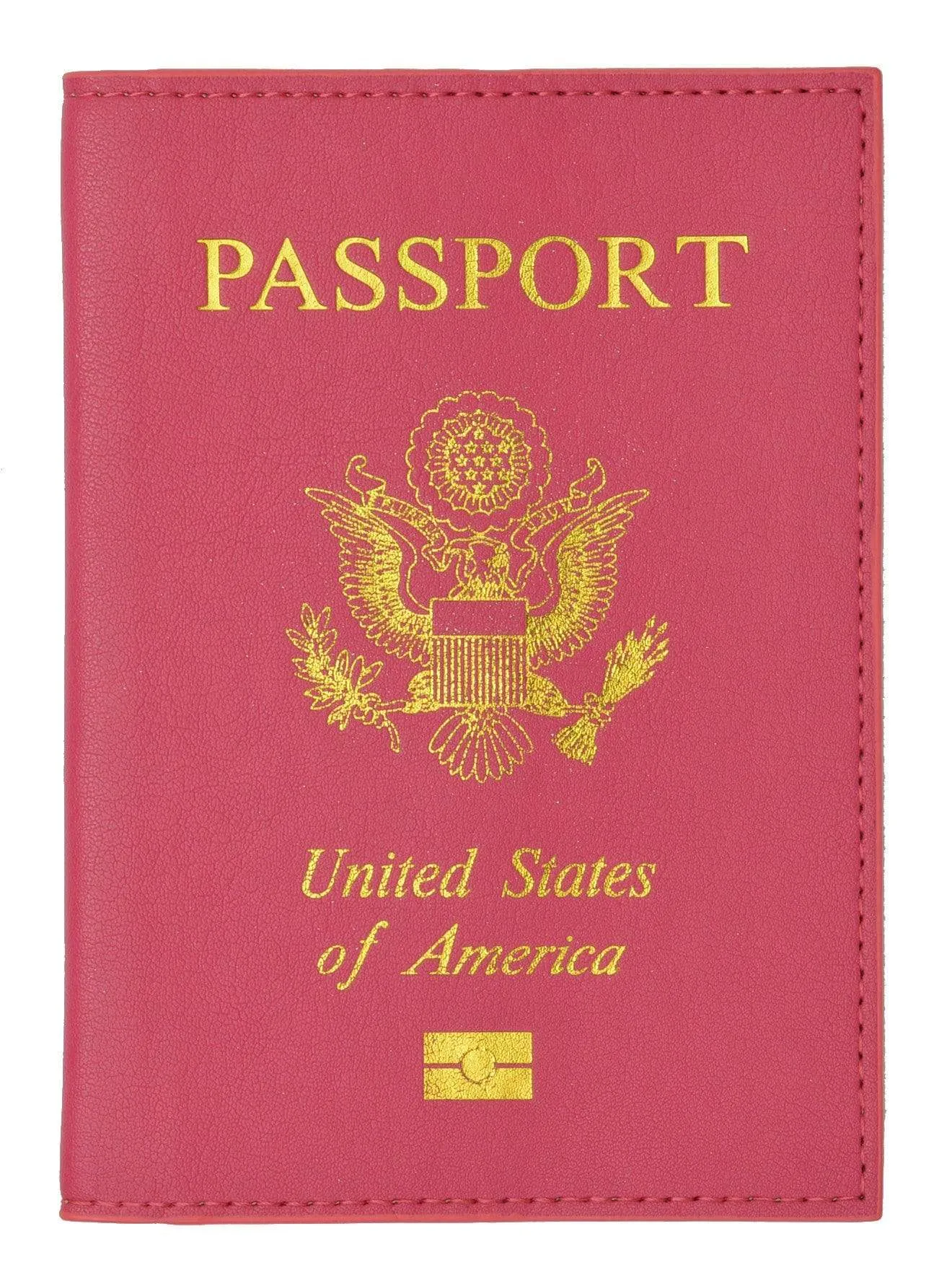 Marshal USA Gold Logo Passport Cover Holder for Travel 151 PU USA (C)