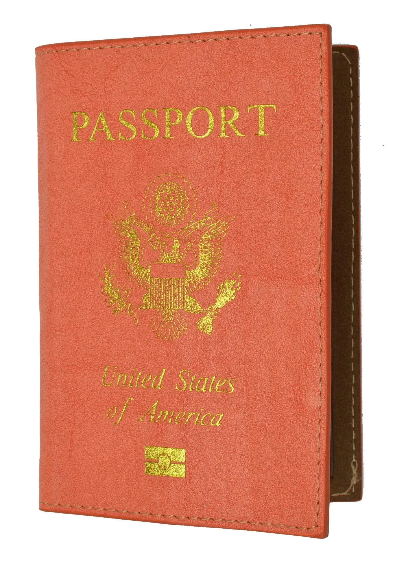 Marshal USA Gold Logo Passport Cover Holder for Travel 151 PU USA (C)