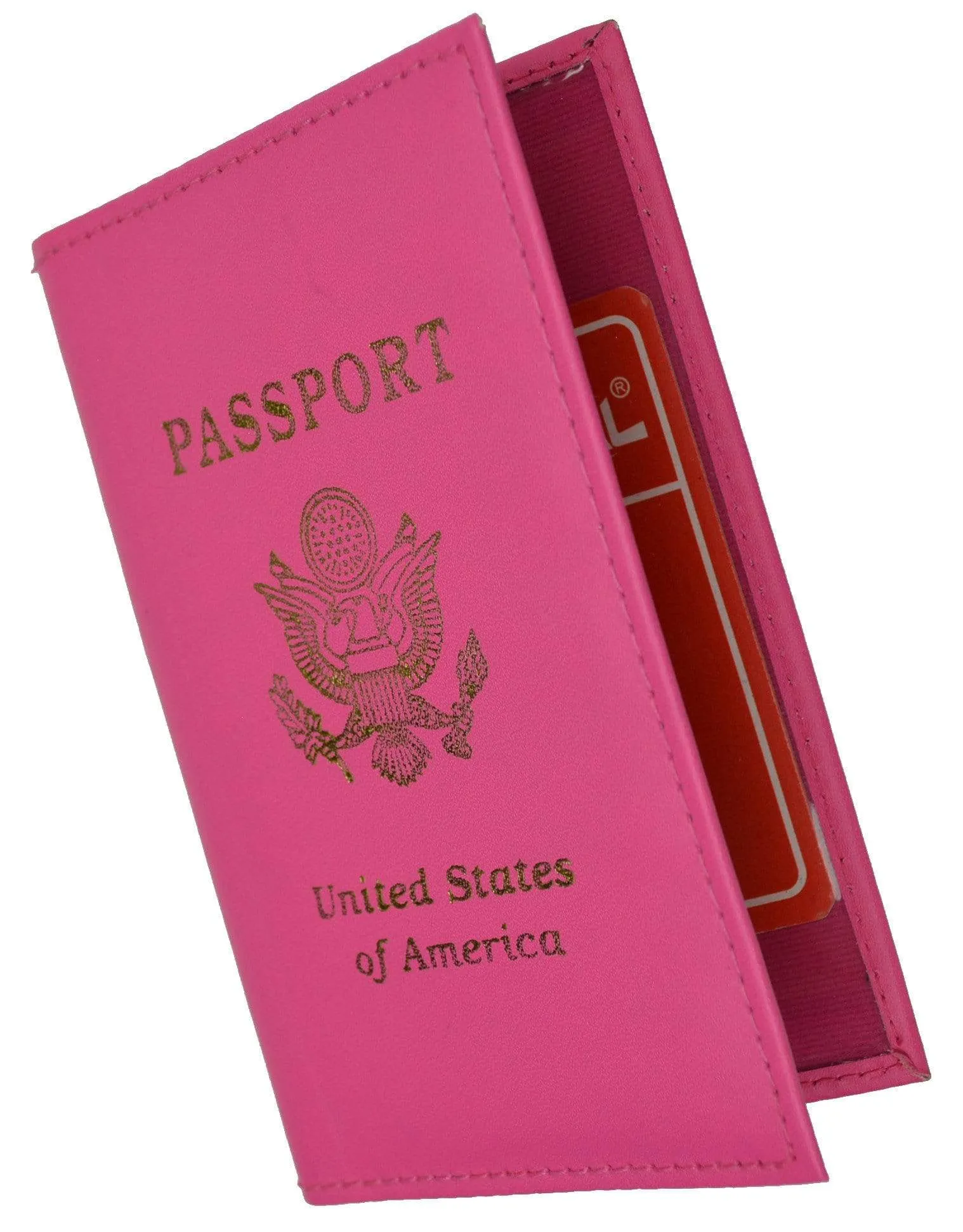 Marshal USA Gold Logo Passport Cover Holder for Travel 151 PU USA (C)