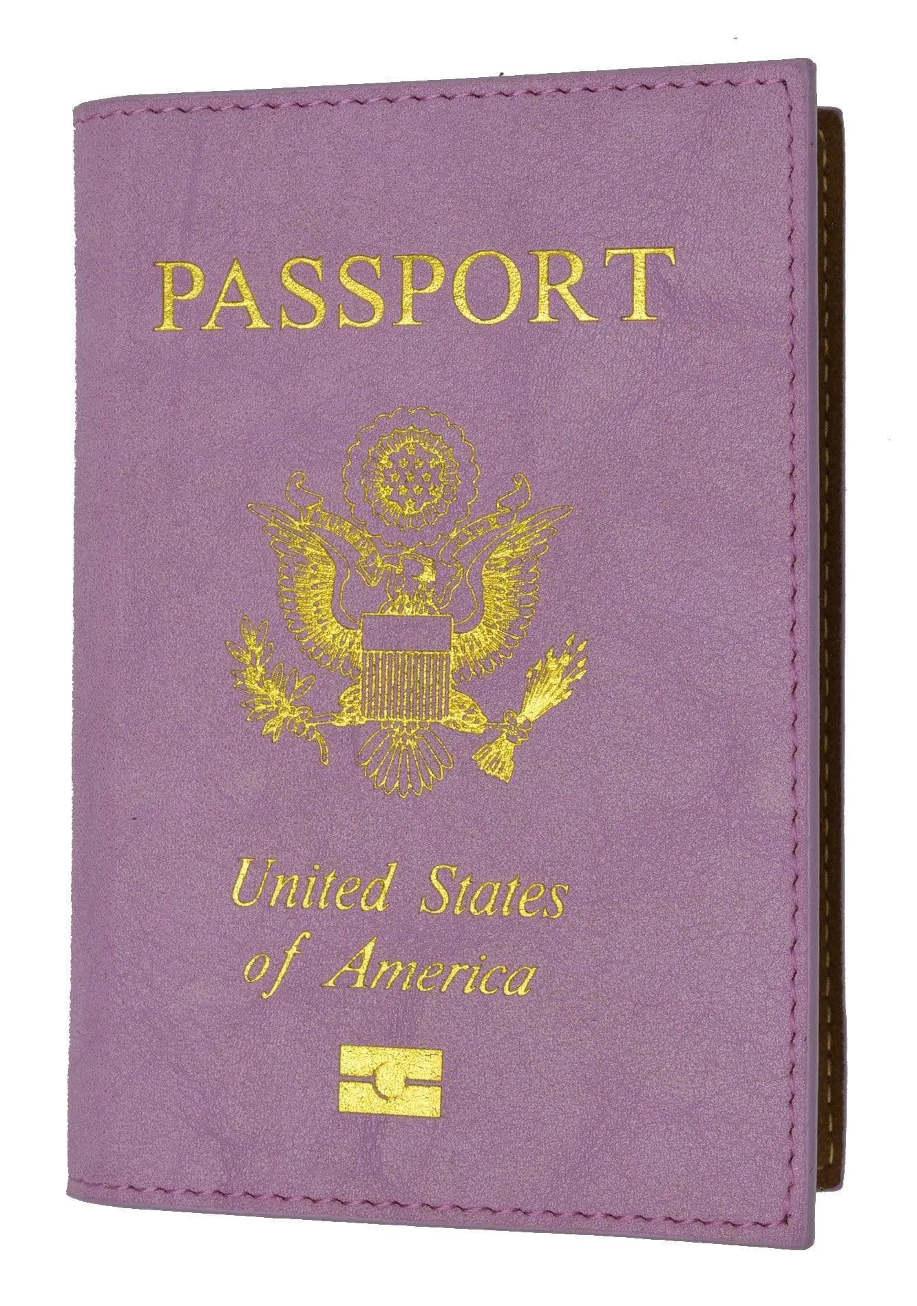 Marshal USA Gold Logo Passport Cover Holder for Travel 151 PU USA (C)