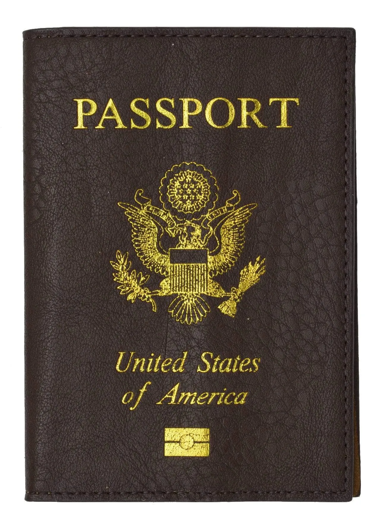 Marshal USA Gold Logo Passport Cover Holder for Travel 151 PU USA (C)