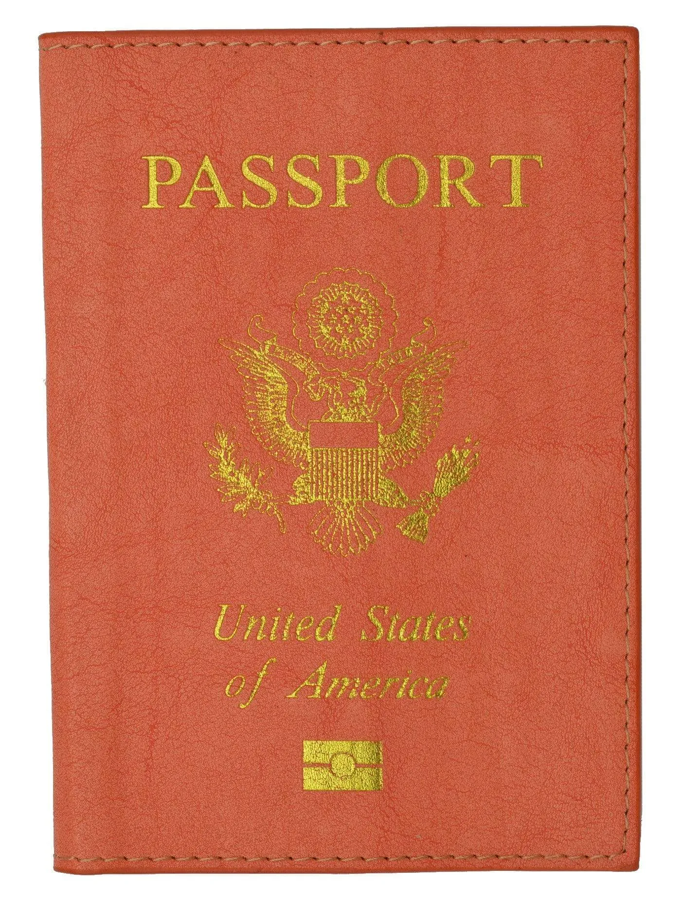 Marshal USA Gold Logo Passport Cover Holder for Travel 151 PU USA (C)