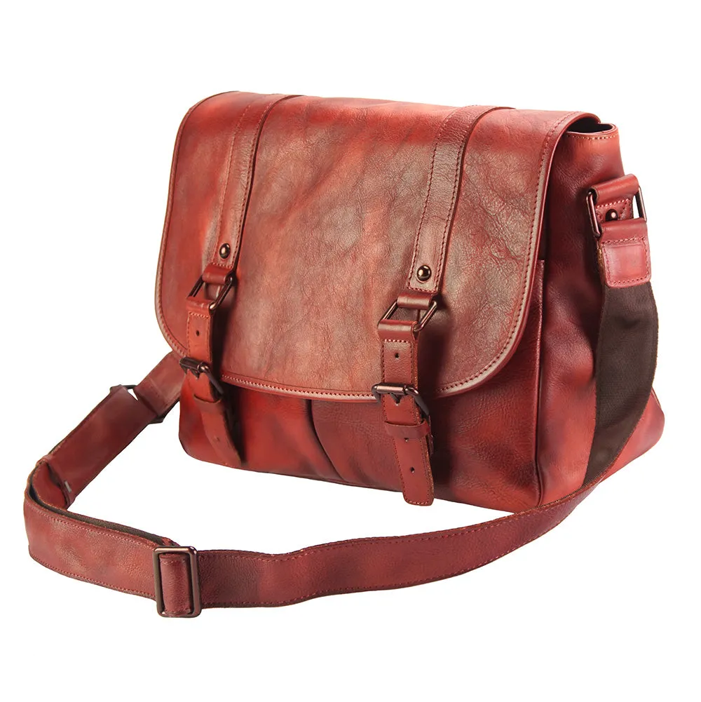 Mattia leather Messenger bag