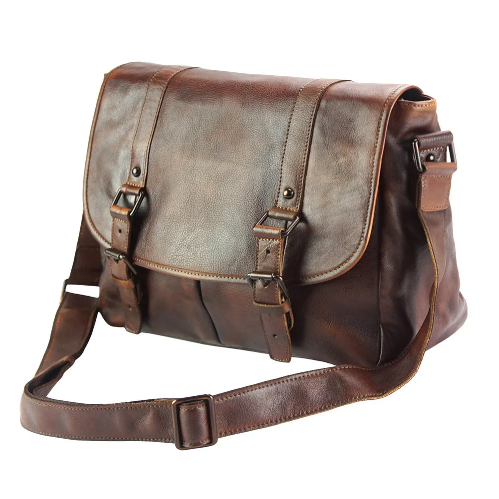 Mattia leather Messenger bag