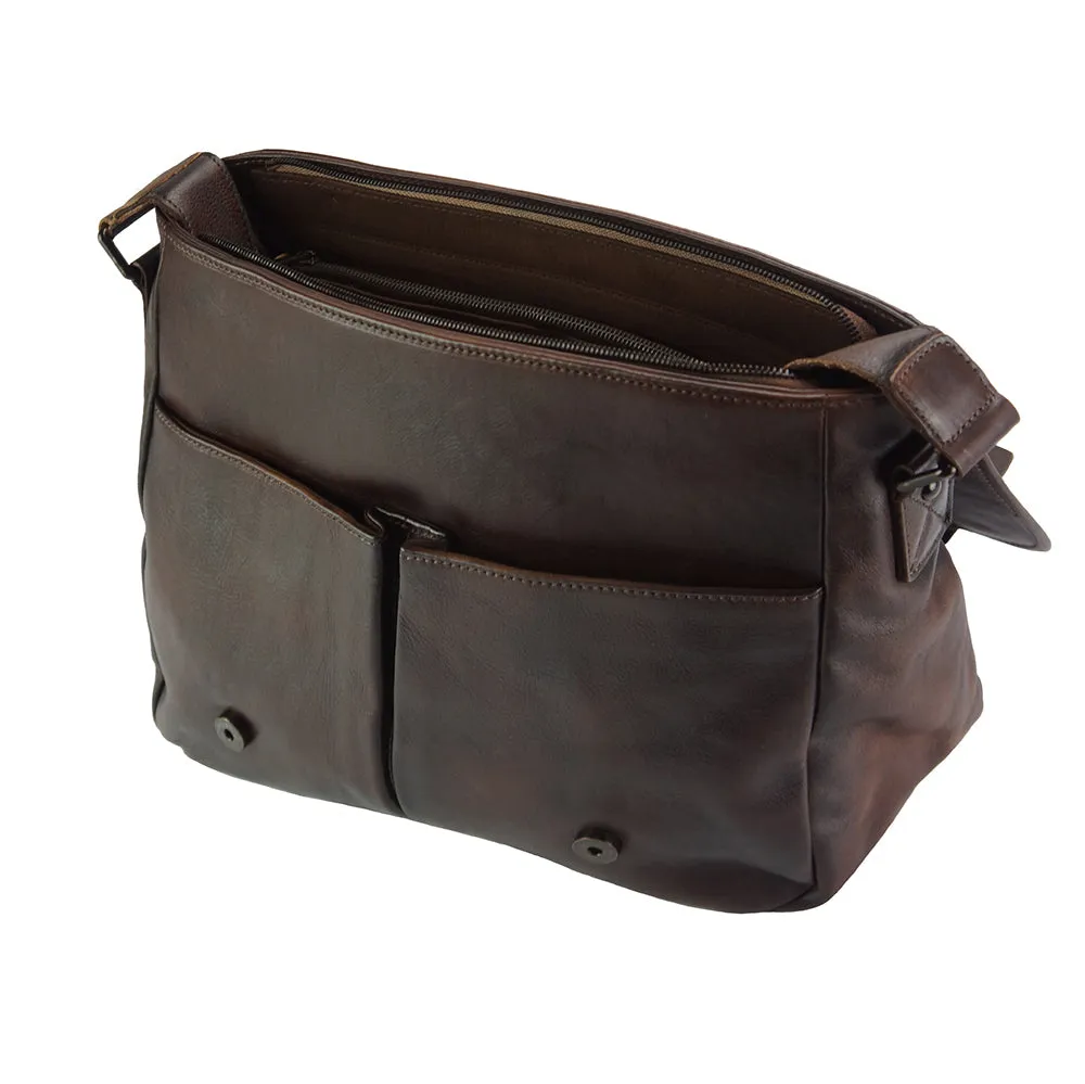 Mattia leather Messenger bag