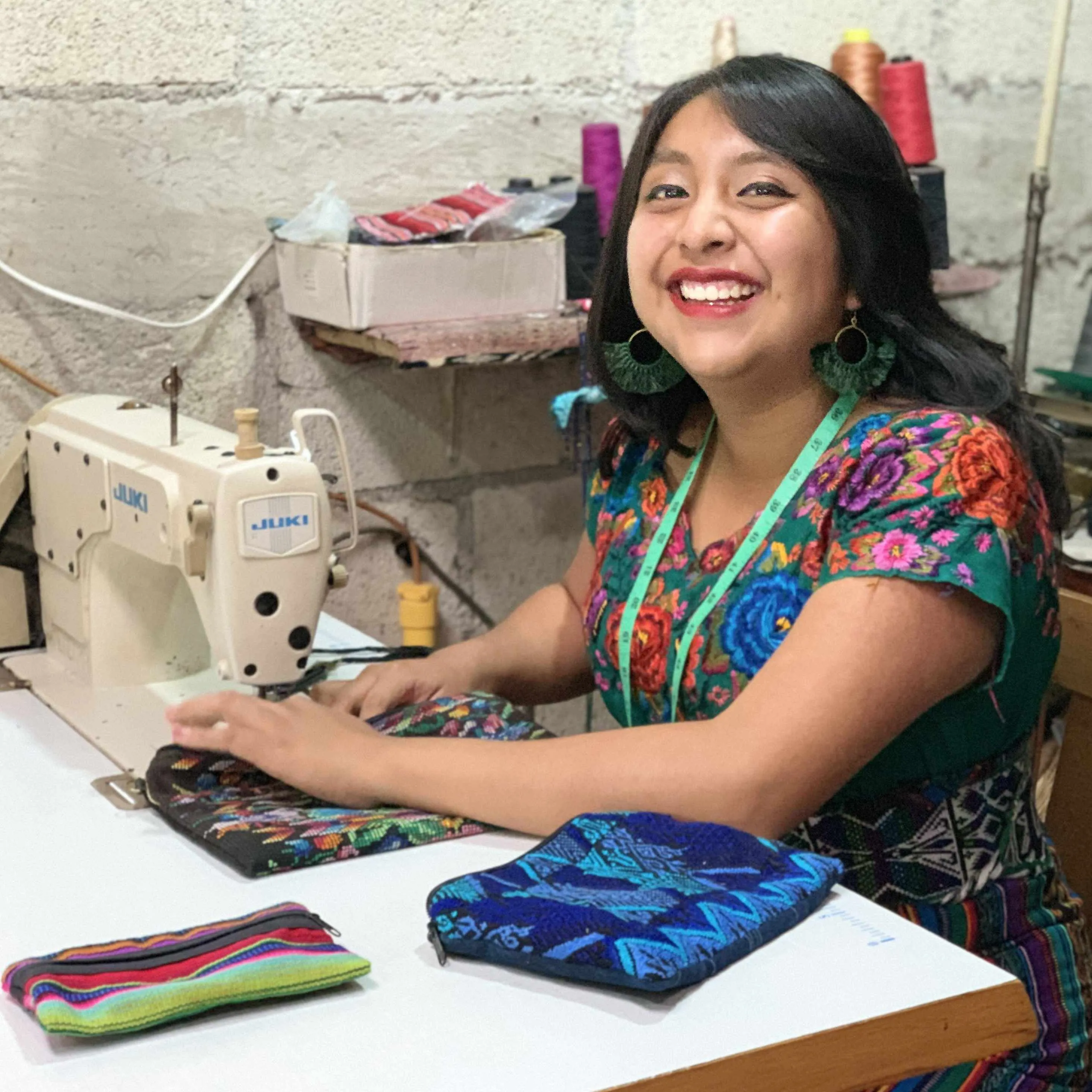 Maya Up-cycled Huipil Cosmetic One-of-a-Kind Bag - Guatemala