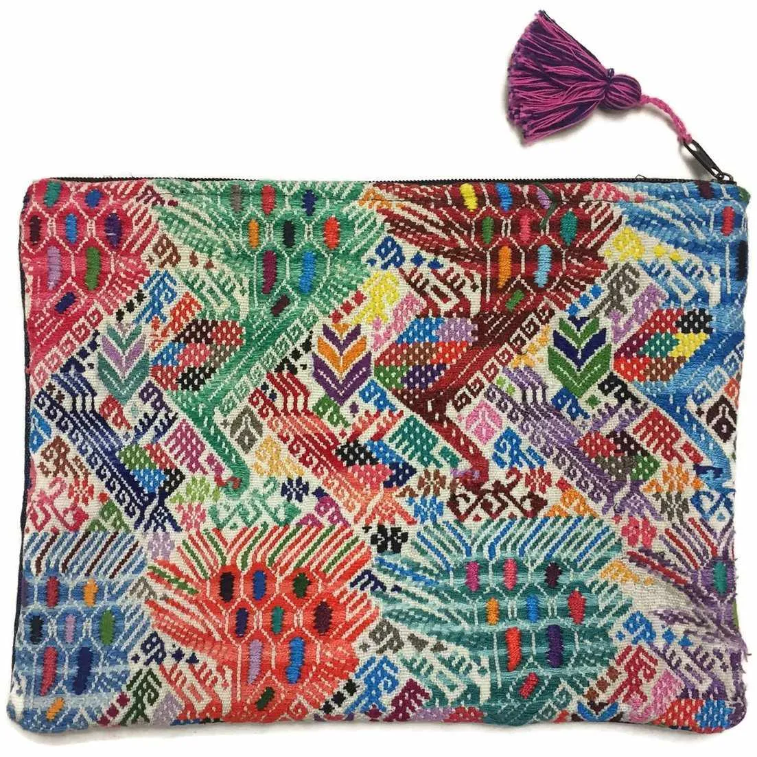 Maya Up-cycled Huipil Cosmetic One-of-a-Kind Bag - Guatemala