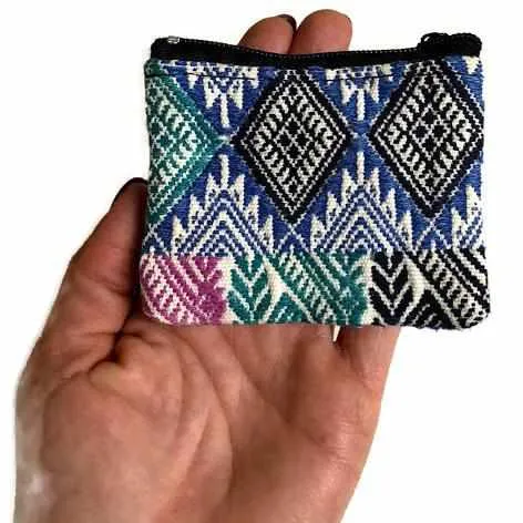 Maya Up-cycled Huipil Cosmetic One-of-a-Kind Bag - Guatemala