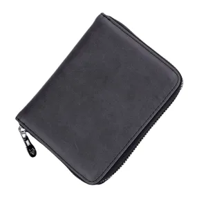 Men Genuine Leather RFID Anti-theft Organ Shape Multi-card Slots Coin Purse Card Wallet