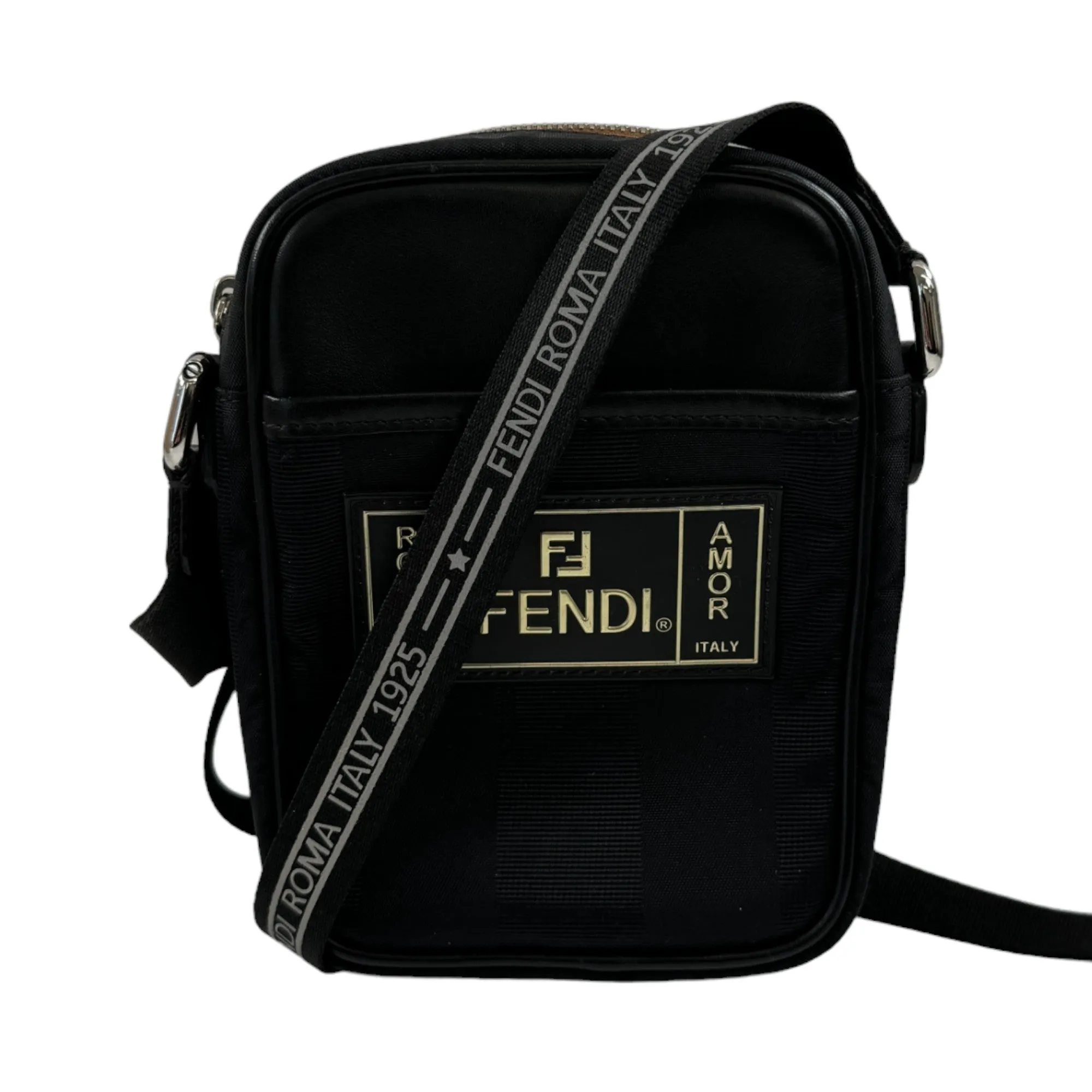 Men's Logo Amor Messenger Bag Black