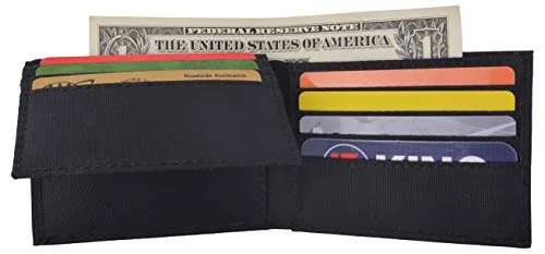 Men's Nylon Slim Classic Bifold Wallet in Colors Thin Wallets for Boys