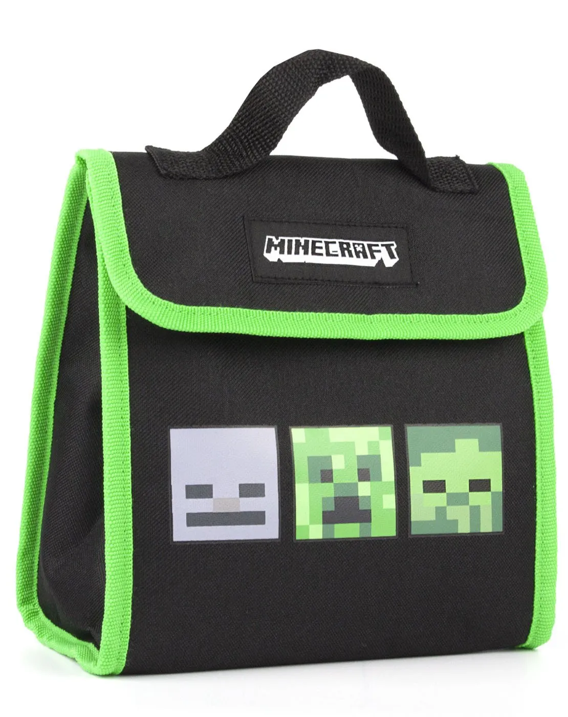 Minecraft Creeper 4 Piece Kids School Backpack Set - Green