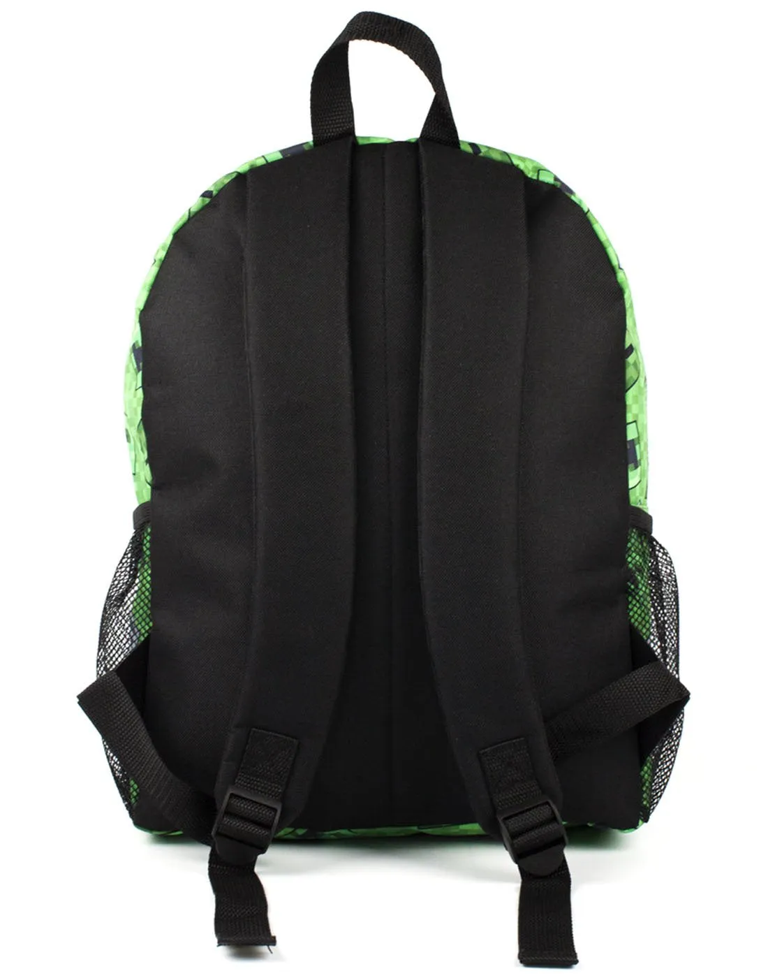 Minecraft Creeper 4 Piece Kids School Backpack Set - Green