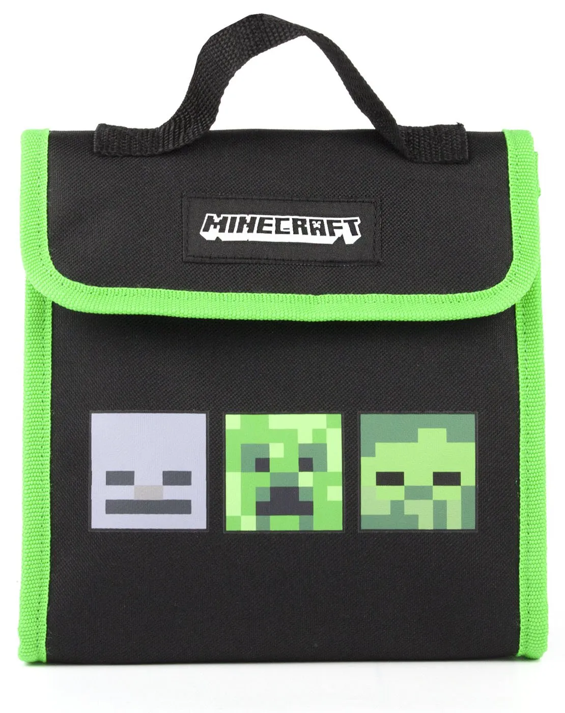 Minecraft Creeper 4 Piece Kids School Backpack Set - Green