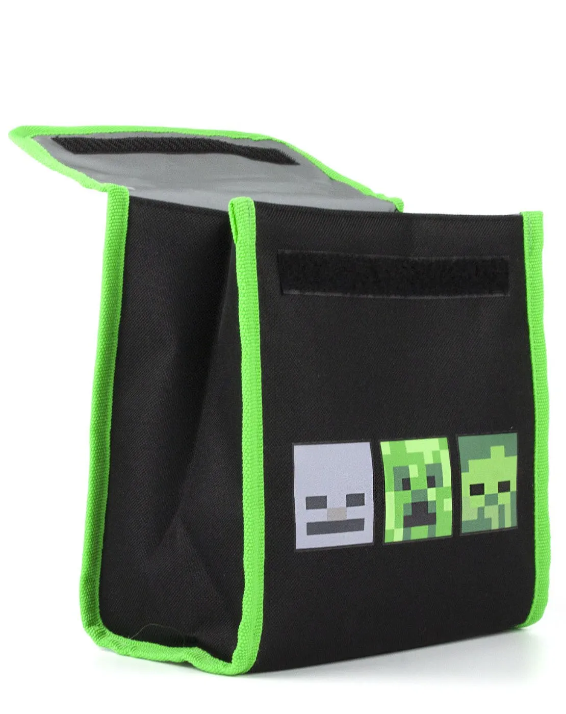 Minecraft Creeper 4 Piece Kids School Backpack Set - Green