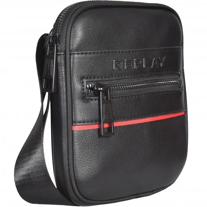 Mini Messenger Bag, Black