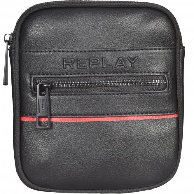 Mini Messenger Bag, Black