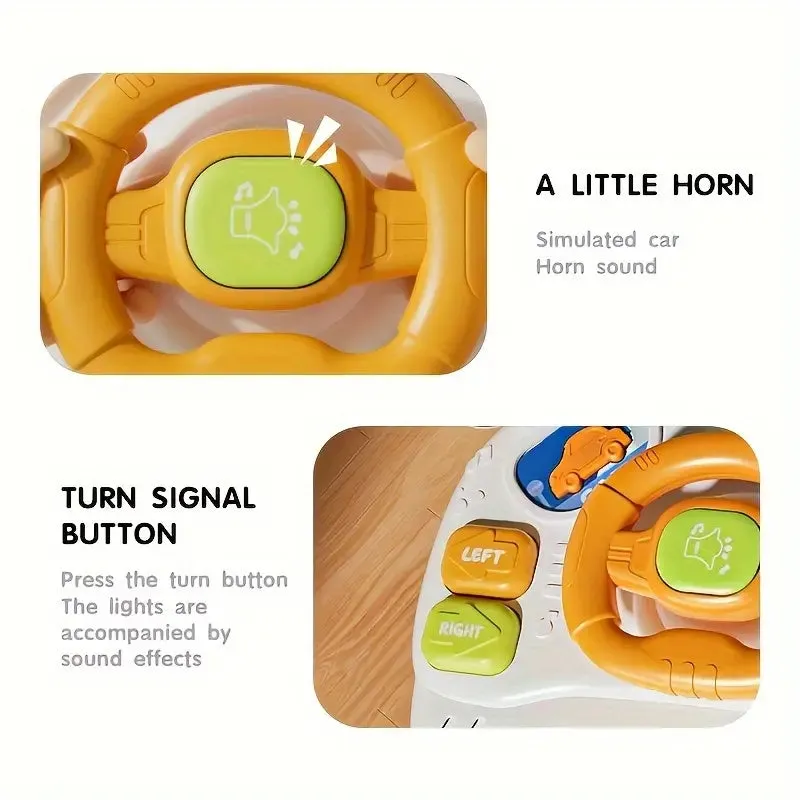 Multi-functional Kids Steering Wheel Game Table