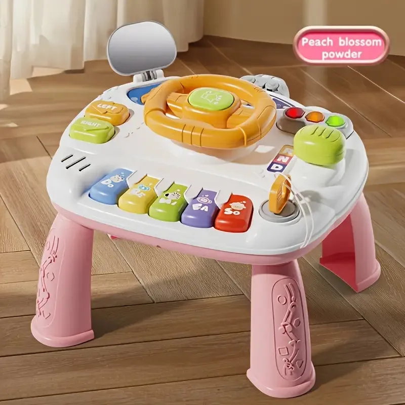 Multi-functional Kids Steering Wheel Game Table