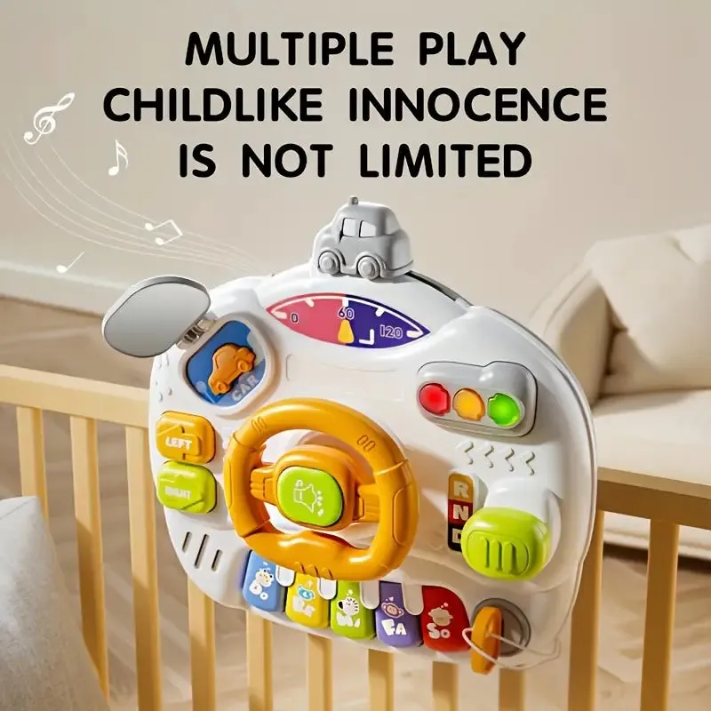 Multi-functional Kids Steering Wheel Game Table