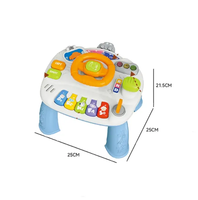 Multi-functional Kids Steering Wheel Game Table