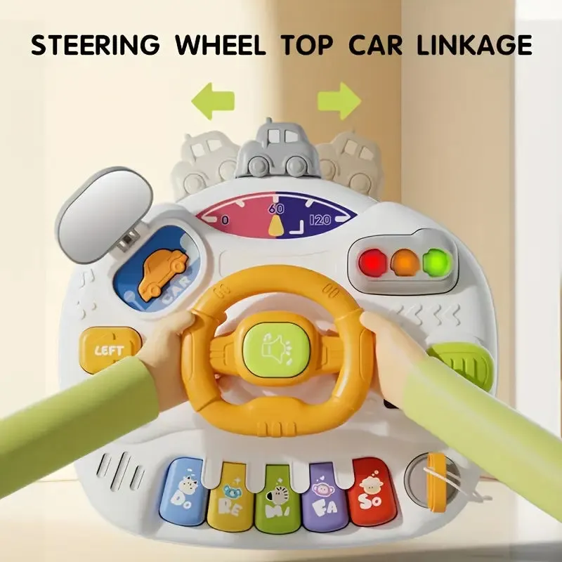 Multi-functional Kids Steering Wheel Game Table