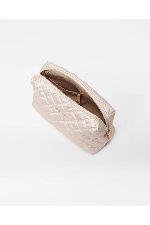 MZ Wallace Mica Cosmetic Bag 1135X1760 | Pale Rose Gold Metallic