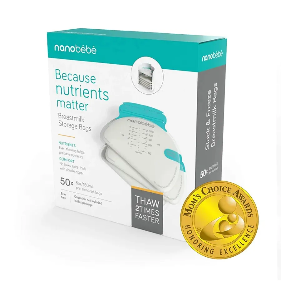 Nanobebe 50 Breastmilk Storage Bags