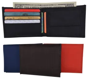 New Boys Slim Thin Nylon Bifold Wallet with Coin Pouch