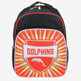 NRL Shield Backpack - Dolphins - Kids Bag - School Back Pack