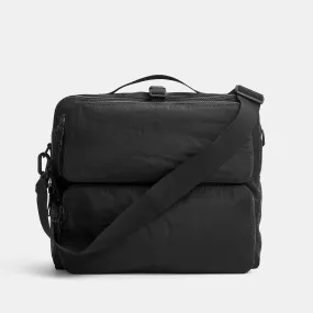 Nylon Messenger Bag - Black