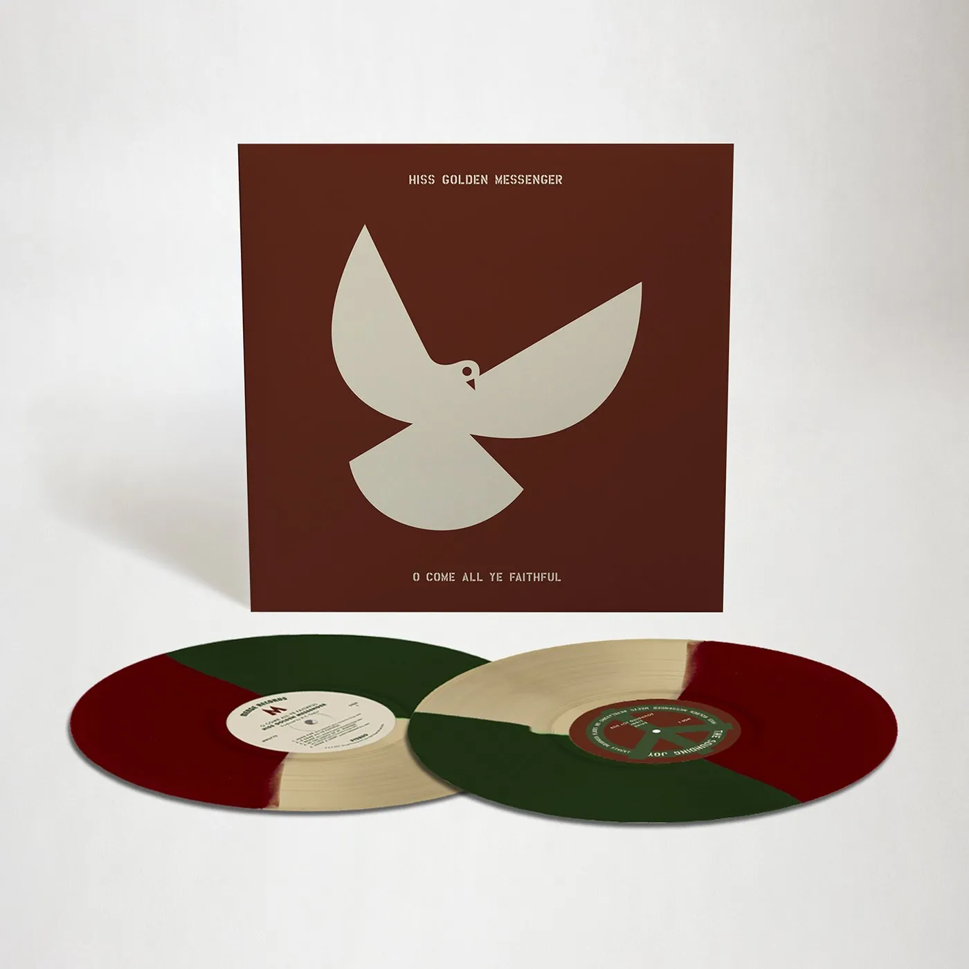 O Come All Ye Faithful Vinyl LP (Tri-Color Segment Bone Green Red)