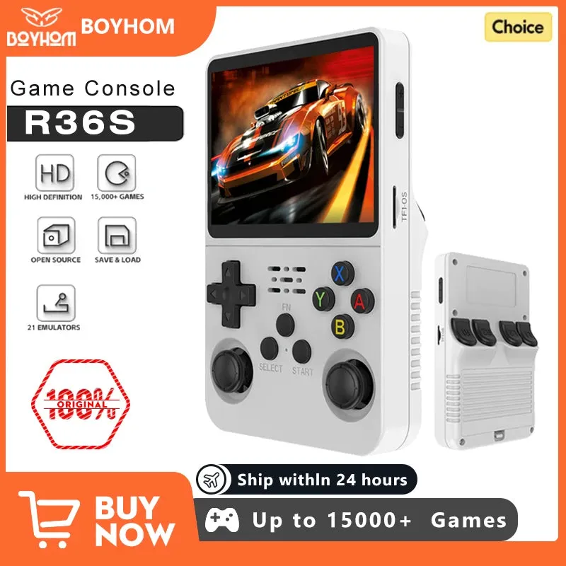 Open Source  Retro Handheld Video Game Console Linux System 3.5 Inch IPS Screen Portable Pocket Video Player 64GB 128G Games