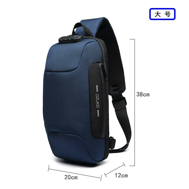 OZUKO Multifunction Anti-theft Shoulder Crossbody Waterproof Messenger Bag