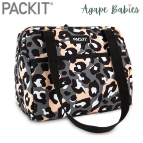 PackIt Freezable Hampton Lunch Bag Wild Leopard Gray (NEW)