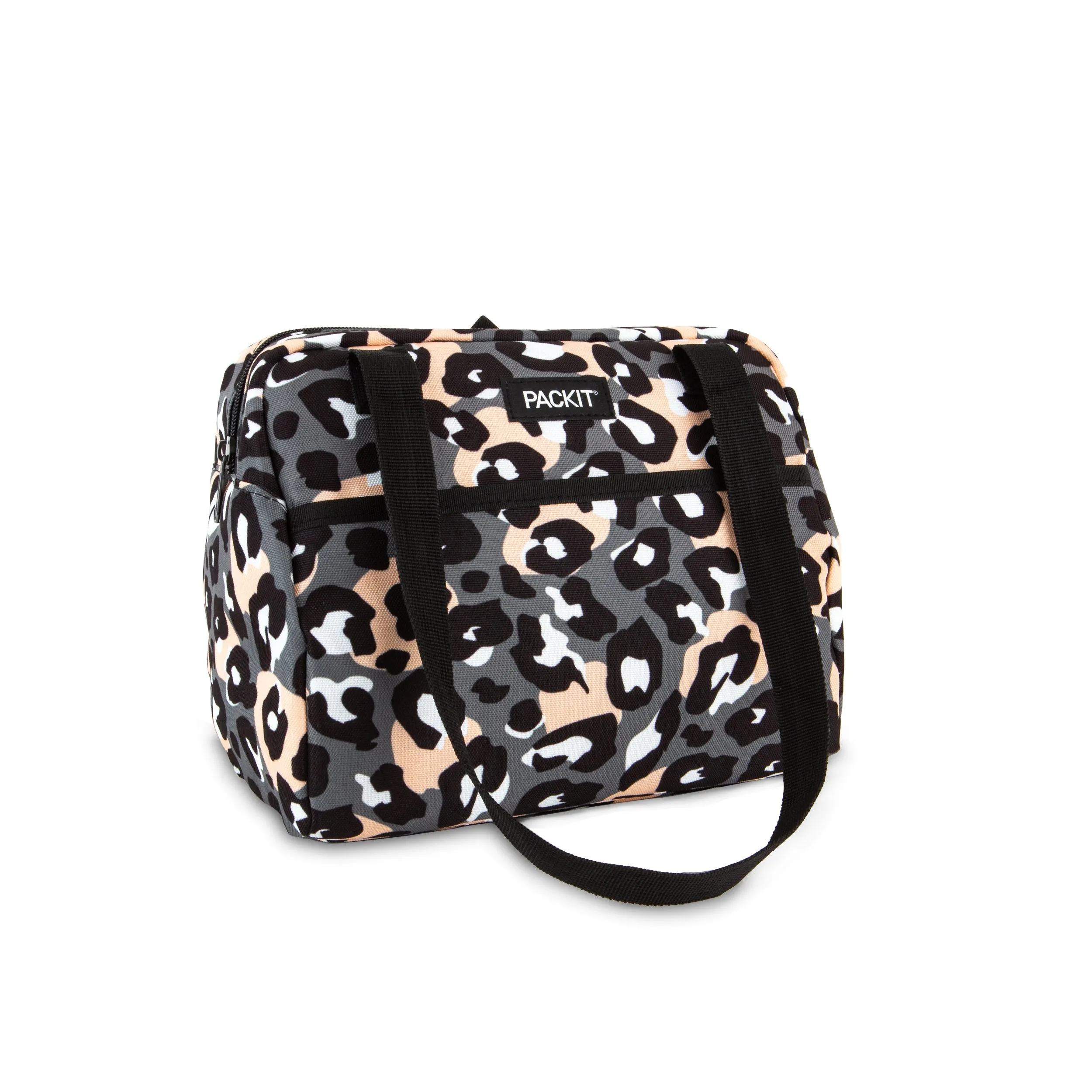 PackIt Freezable Hampton Lunch Bag Wild Leopard Gray (NEW)