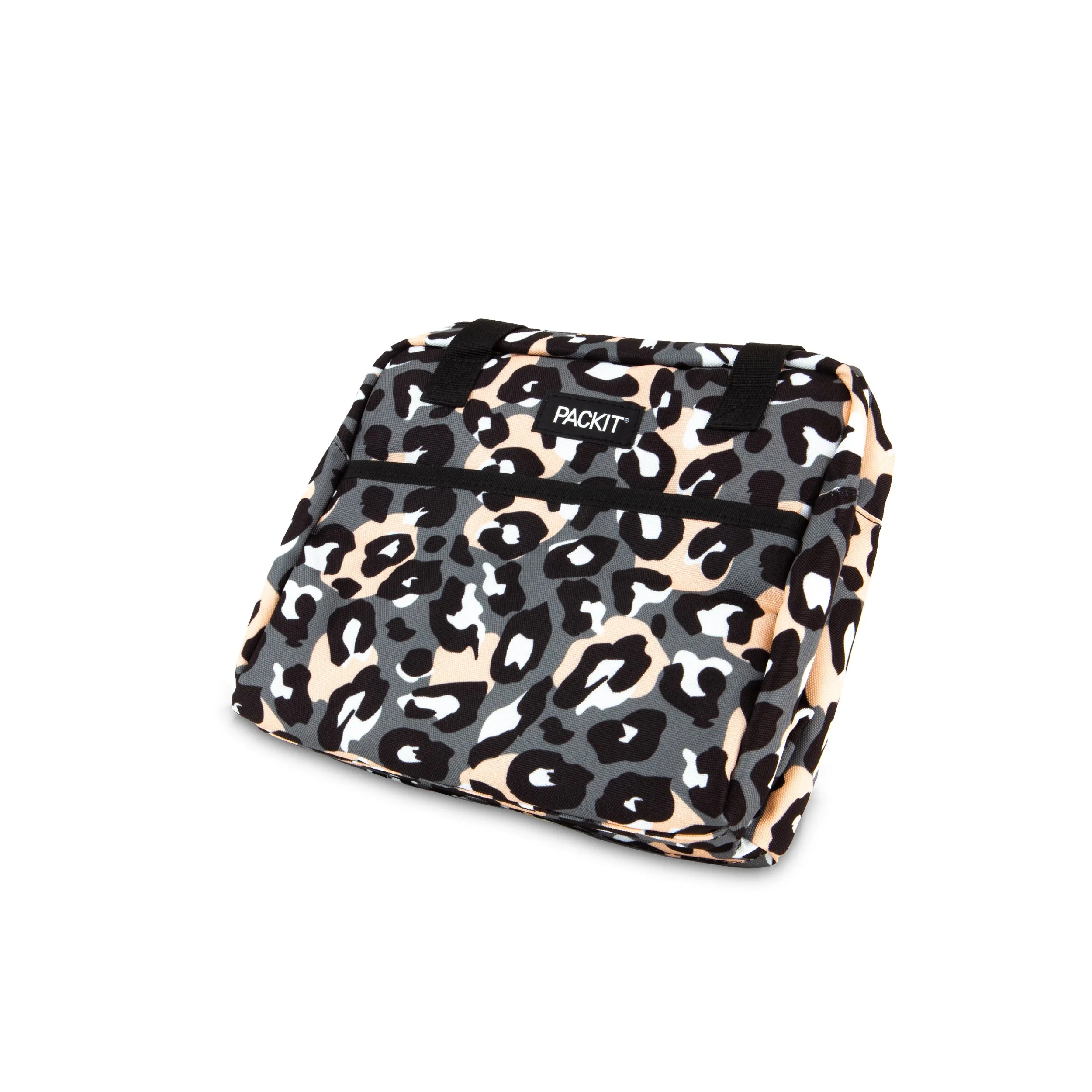 PackIt Freezable Hampton Lunch Bag Wild Leopard Gray (NEW)