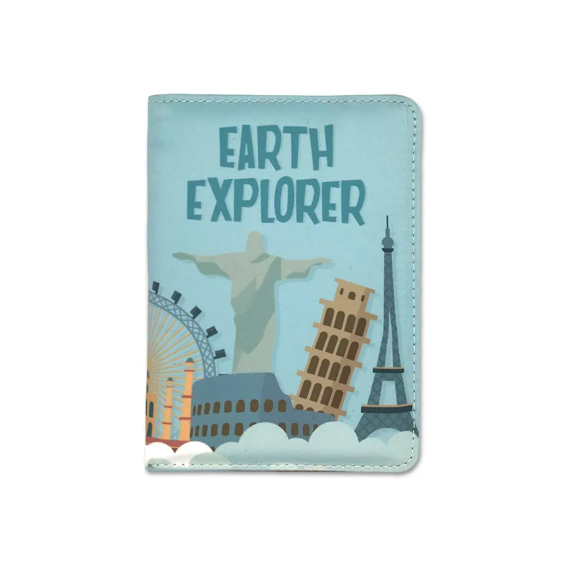 Passport Cover Wallet Travel Document Organizer  - Earth Explorer