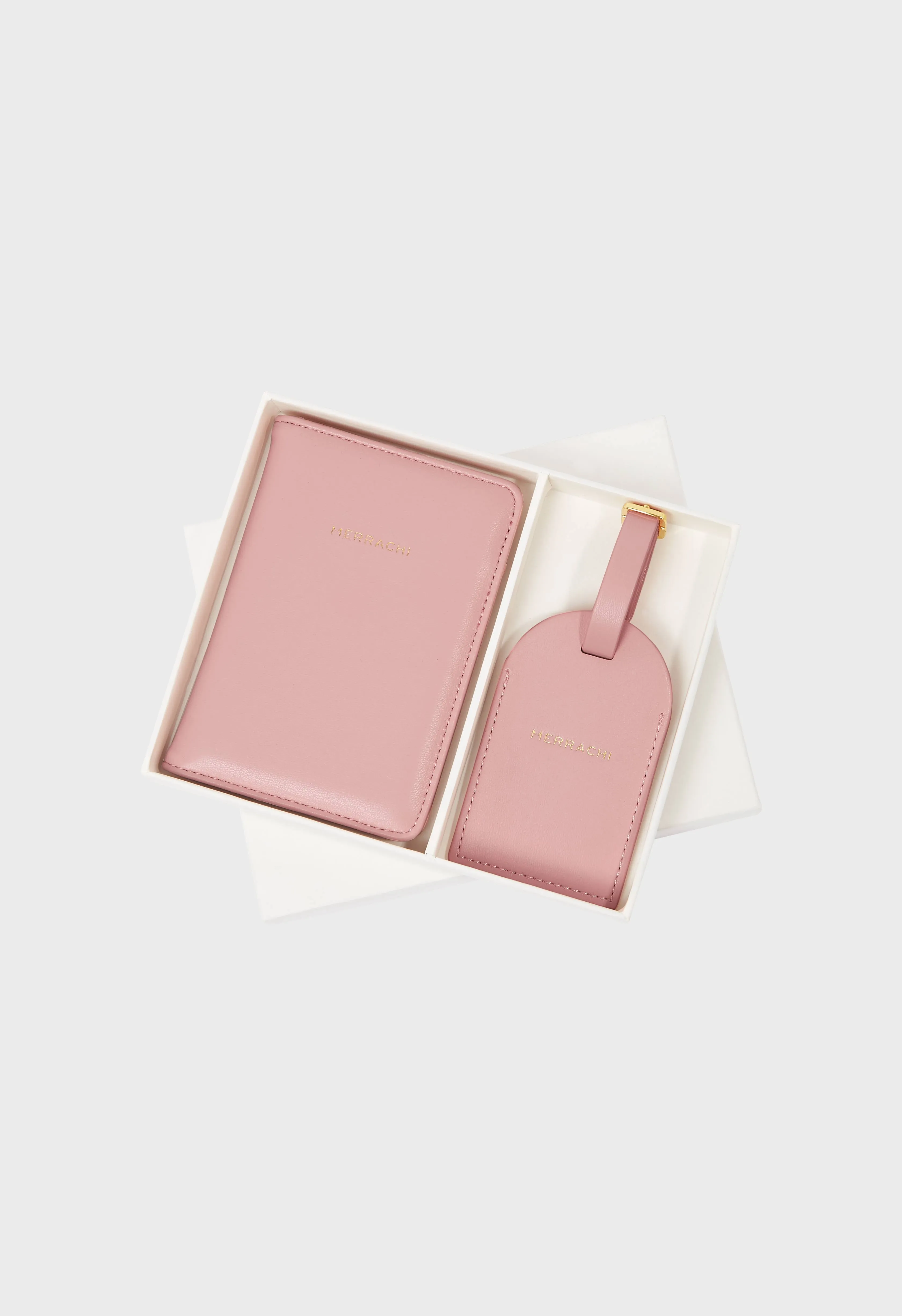 Passport Holder and Luggage Label | Rose Dust