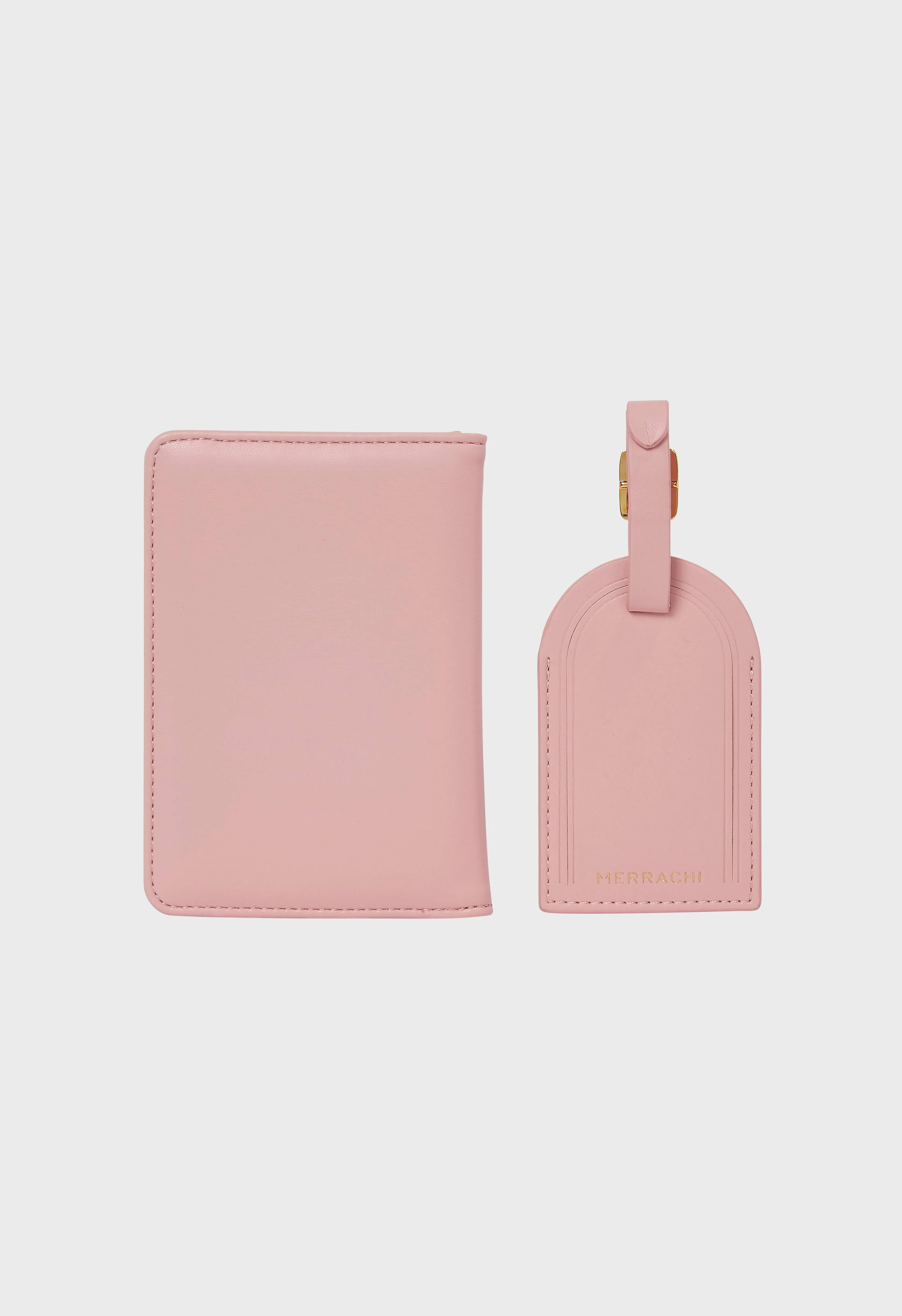 Passport Holder and Luggage Label | Rose Dust