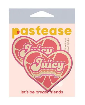 Pastease Premium Retro Heart Juicy - Pink Grapefruit O/s